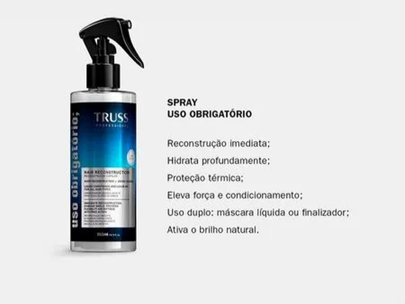 Image Produto Truss Uso Obrigatório Spray Máscara Líquida 260ml